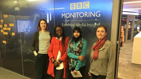 Four of the BBC Monitoring team