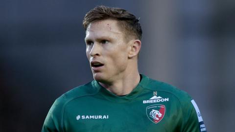 Chris Ashton playing for Leicester Tigers