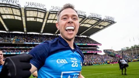 Dean Rock celebrates Dublin's All-Ireland win last year