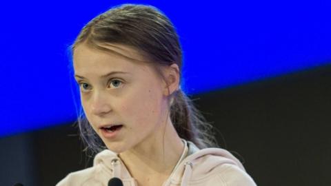 Greta Thunberg in Davos