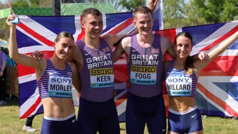 The British mixed relay quartet of Beth Morley, Thomas Keen, Adam Fogg and Alex Millard