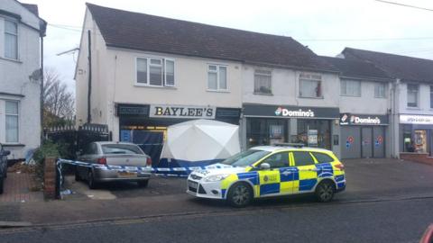 Scene at Southend Road, Grays