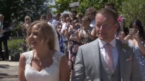 Lynn and Sean Hearson at their wedding