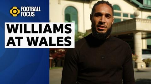 Ashley Williams at the Wales camp