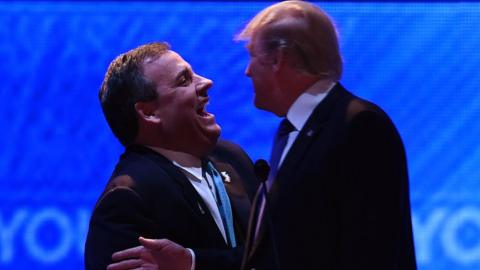 Chris Christie and Donald Trump