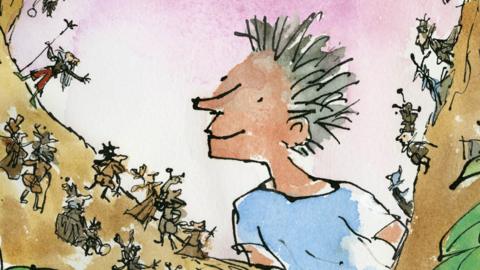 Billy and the Minpins illustration by Sir Quentin Blake