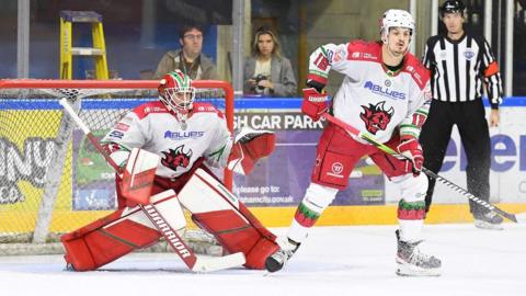 Cardiff Devils in action at Nottingham Panthers