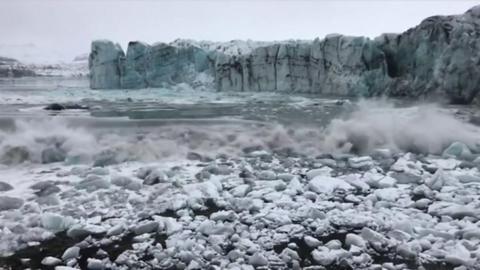 Breiðamerkurjökull Glacier in Iceland