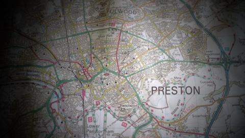 Map of Preston