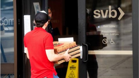 svb bank and pizza delivery firm