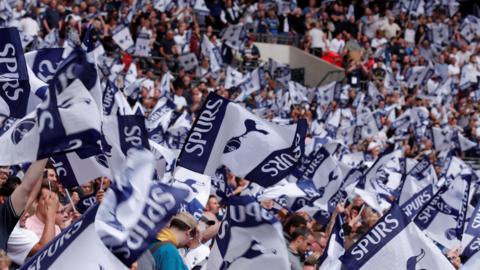 Tottenham fans at Wembley