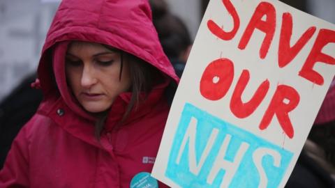 Junior doctor on strike