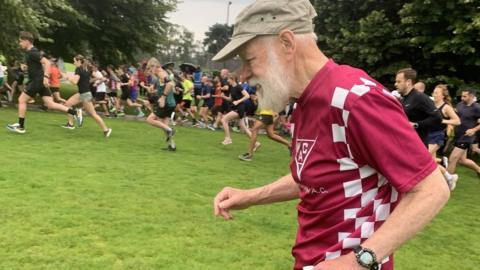 Rodney Freeburn taking part in Norwich Parkrun