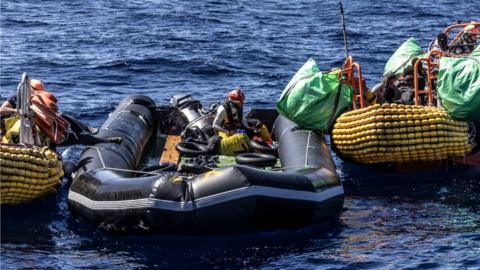 Survivors were rescued by SOS Méditerranée