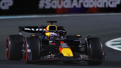 Red Bull's Max Verstappen in Saudi Arabian Grand Prix qualifying