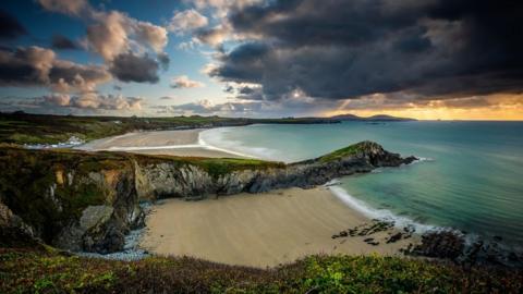 A beautiful beach scene in Pembrokeshire