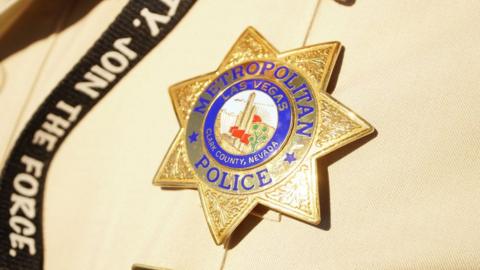 Las Vegas Metro Police Badge , on October 02, 2017 in Las Vegas
