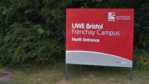 Sign for UWE