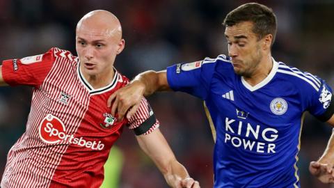 Will SmallBone of Southampton and Harry Winks of Leicester City.