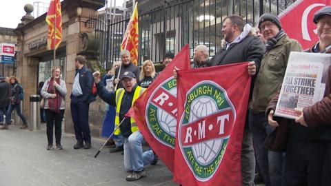 ScotRail workers on strike