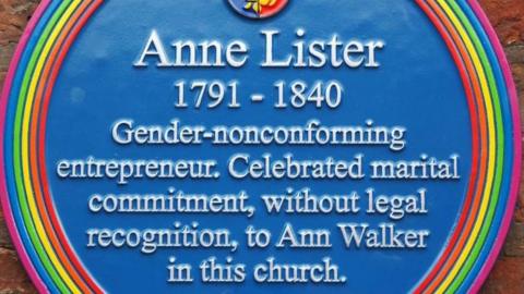 Anne Lister plaque