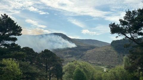 Fire on Mourne Mountains, Sunday 12 May