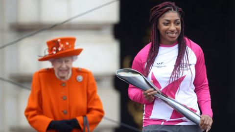 Athlete Kadeena Cox and the Queen