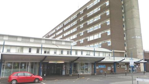 Google streetview of North Tees Hospital