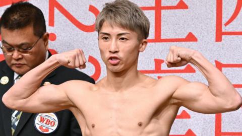 Naoya Inoue at the weigh-in