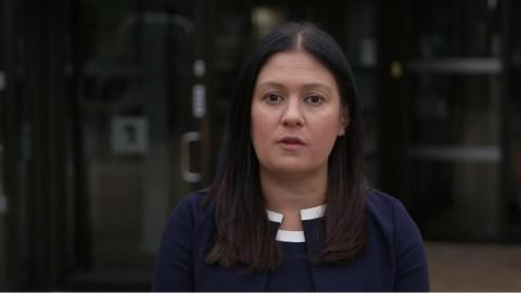 Labour MP Lisa Nandy speaking on Sunday with Laura Kuenssberg