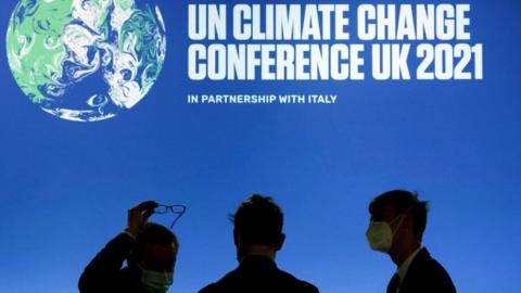 Delegates at the COP26 summit