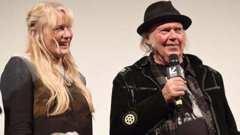 Daryl Hannah and Neil Young