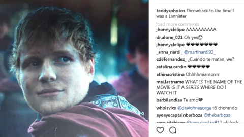 Ed Sheeran on Instagram