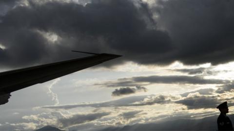 soldier at peterson air base