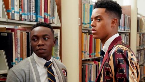 Olly Sholotan as Carlton Banks & Jabari Banks as Will