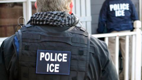 ICE agents raid a property in Atlanta, Georgia