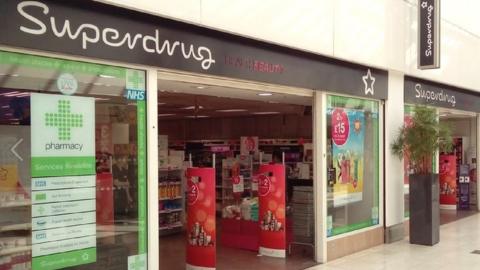 Superdrug in Derby's Intu shopping centre