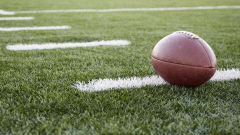 Stock image of a football