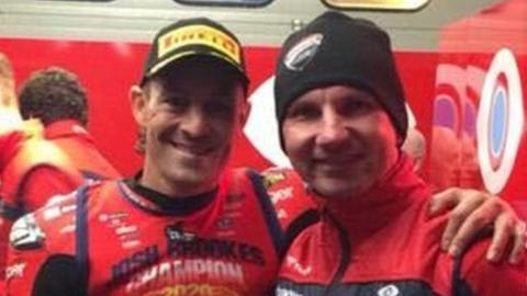 Josh Brookes and Ryan Rainey