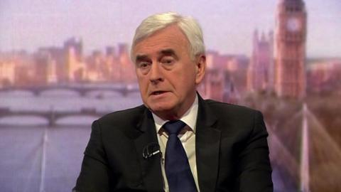 Labour's John McDonnell on the Andrew Marr show