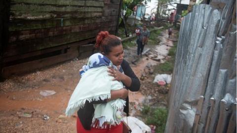 People living on Nicaragua's Caribbean coastline sought shelter