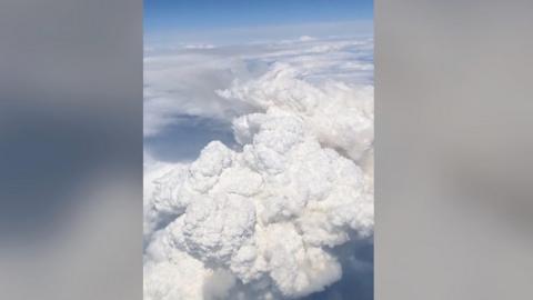 Wildfire smoke cloud