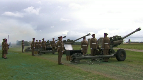 14 Regiment Royal Artillery in Stonehenge