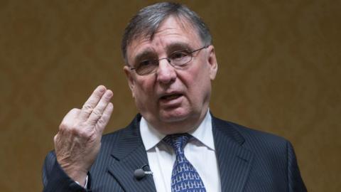 David Moffett speaks at an event