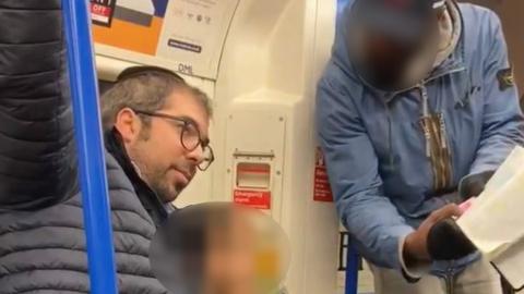 The video was recorded on a Northern Line service on Friday