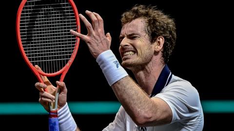 Andy Murray at the Rotterdam Open