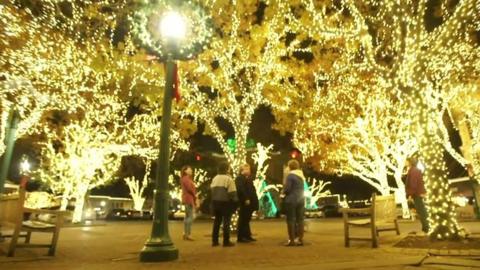 Christmas lights in Georgetown, Texas