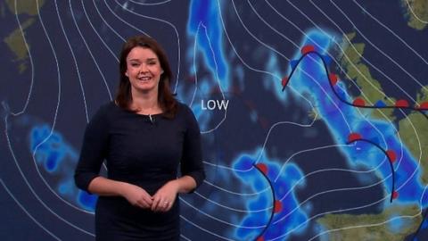Gillian Sharp with the weather forecast
