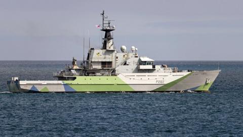 HMS Severn at sea