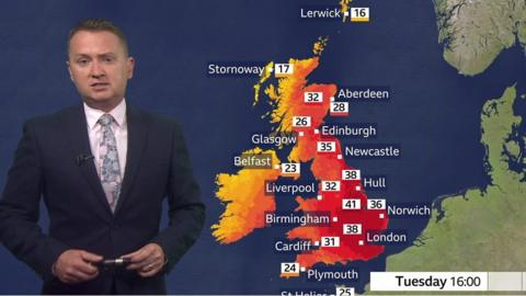 BBC Weather's Matt Taylor